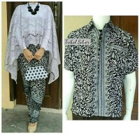 Promo Gamis lebaran terkini DL010418 couple batik cp kebaya cape
