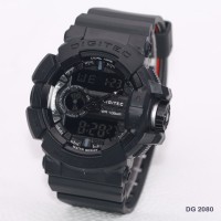 JAM TANGAN COWO DIGITEC GBA 400 ORI ANTI AIR FULL BLACK