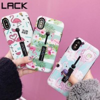 LACK Cute Flamingos Flowers Phone Case iphone 7 6 6S 8 Plus Case iphon