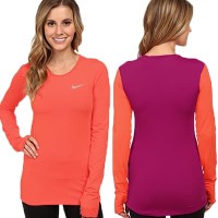 BAJU OLAHRAGA WANITA SENAM LENGAN PANJANG KETAT YOGA LARI TRAINING