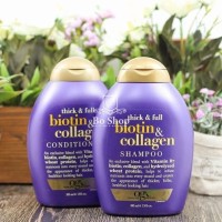 ORGANIX THICK & FULL BIOTIN & COLLAGEN SHAMPOO 385ML Penumbuh Rambut