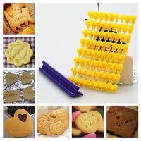 Cetakan Kue Kering Cookies Cutter Biskuit Letter Press Set Huruf Angka