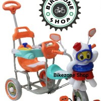 Sepeda Anak Roda Tiga Family Boncengan 2 kursi Octopus model baru