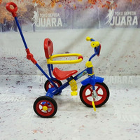 sepeda roda 3 pengaman tongkat dorong pmb safari 912 merah bmx