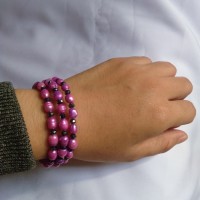 Gelang Mutiara Asli Air Tawar Lombok rangka Lilit