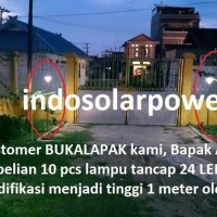 JUAL Lampu taman tancap 24 LED solar power tenaga surya matahari tera