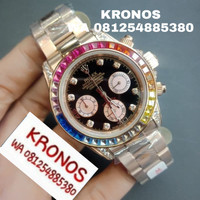 JAM TANGAN COWOK PRIA ROLEX DAYTONA ROSEGOLD SUPER PREMIUM AAA