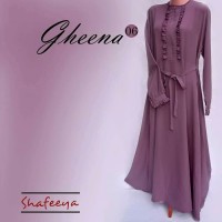 Gamis/Terusan Shafeeya (gheena06) Bahan Koshibo Crepe