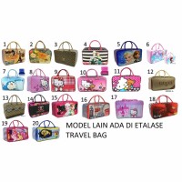 TRAVEL BAG SUPER KANVAS DEWASA ANAK KARAKTER TAS KOPER JINJING TAS R