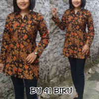 Jual BLUS ATASAN BATIK WANITA CANTIK MODERN ELEGAN GROSIR MURAH TRENDY GAU Murah