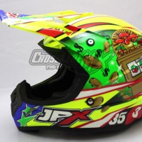 BEST SELLER HELM CROSS JPX MODEL AIROH MOTOCROSS YELLOW GREEN RED