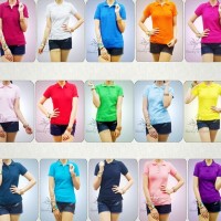 BAJU WANITA MURAH Kaos wanita cewek polo shirt polos casual bagus