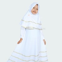 Baju Gamis Anak Perempuan Putih