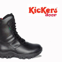 sepatu boots pdl kickers safety shoes boot resleting jatah tni kulit