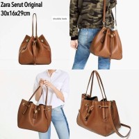 Tas Selempang Zara Serut Branded Murah