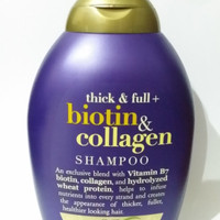ogx biotin collagen shampoo thick full shampoo penumbuh rambut 385 ml