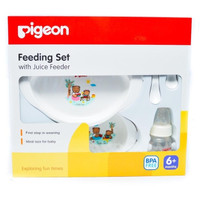 Jual pigeon feeding set with juice feeder (alat makan bayi/BPA Free) Murah