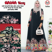 haina maxy / gamis jumbo jersey super