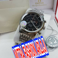 JAM TANGAN COWOK PRIA OMEGA DE VILLE AUTOMETIC SILVER SWISS ETA 1;1
