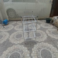 Dijual Rak Sepatu Alumunium / Almini / Aluminium Susun 3 Minimalis