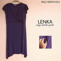 Baju Hamil Dress Hamil Dan Menyusui Lenka Polka