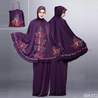 terbaru Mukena Ungu Spandek Cantik Terbaru
