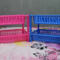 SHINPO rak piring dapur plastik panci sendok garpu gelas tebal kuat