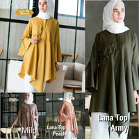 Lana top-Baju kancing depan - Atasan wanita-blouse muslim-hijab murah
