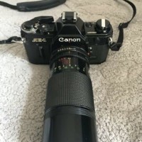 KAMERA ANALOG CANON AE-1 WITH CANON LENS FD 70-150 MM