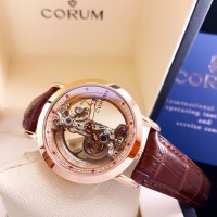 Jam Tangan Pria/Wanita CORUM Original BM Tipe 12609 Bulat Gold