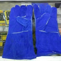 Sarung tangan las kulit biasa / sarung tangan las biasa