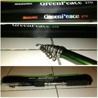 Joran Pancing Maguro Green Peace 270 Cm Modifikasi Pegeg Reel Pancing