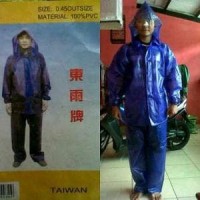 jas hujan & mantel nelayan & taiwan bahan karet pvc tidak muda Murah