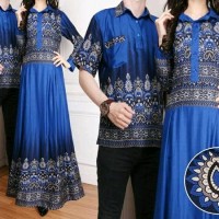 Cp Miranda Baju Couple muslim lengkap kemeja pria dan gamis wanita