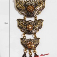 Jual Bros Kebaya Kutu Baru Encim Perak bakar Susun 3 Jurai BK668 Murah