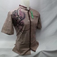 Baju Muslim Pria Baju Koko Bordir Lengan Pendek Murah Grosir KIT 066 T