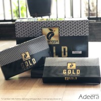 Murah - Sarung Mangga Gold Hitam Polos Tumpal Kain Halus Premium