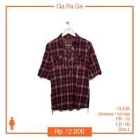 CONNEXION Katun Wanita Kemeja Plaid