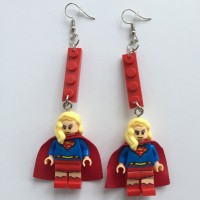 Anting Supergirl Lego Merah