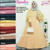 Rosalia dres baju gamis longdres terusan panjang ori syakira