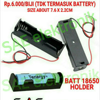 Jual BOX BATTERY 1X 18650 CASE SINGLE BATTERY HOLDER POWER BANK BATT LAPTOP Murah