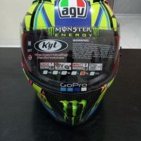 AGV gp pista soleluna motif valentino rossi basic helm kyt vandetta 2