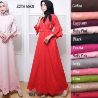 Baju Gamis Muslim [Zoya maxi GZ] maxi wanita baloteli var color Cewek