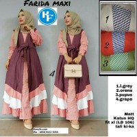 Jual gamis jaman sekarang bahan katun berkualitas