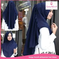 jilbab instan khimar lazmy bahan bubble pop model modern cantik