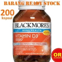 Jual READY STOCK - Blackmores Vitamin D3 1000IU (200 tabs) ~ TERLARIS Murah
