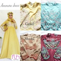 ammore dress full furing ori flh kebaya wisuda murah modis
