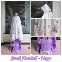 Ria Collection New Mukena Anak Katun Teenbell Ungu