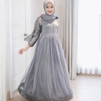 Jual adoltuku shop new Dress Pesta Cantik Velvet / Baju Gamis Syari Muslim Murah
