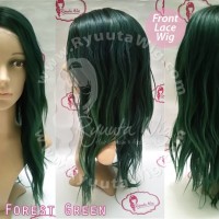 FRONT LACE WIG MEDIUM LONG WAVE WAVY poni panjang gelombang